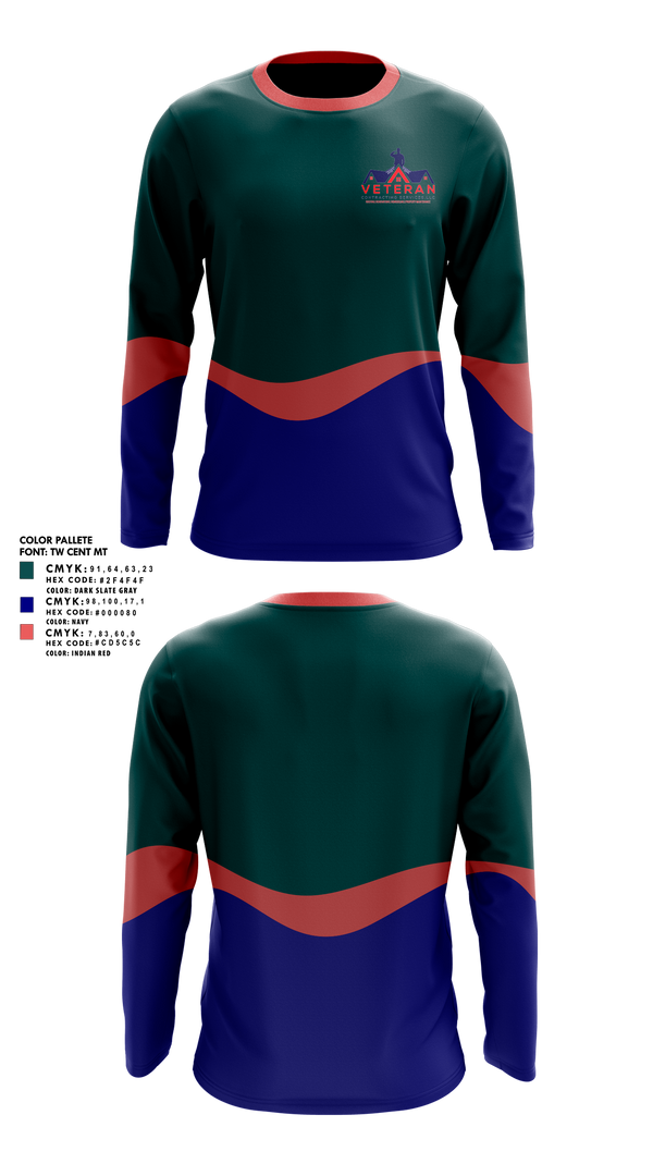Long Sleeve Performance Shirt, Veteran Contracting Servíces, , Teamtime, Team time, sublimation, custom sports apparel, team uniforms, spirit wear, spiritwear, sports uniforms, custom shirts, team store, custom team store, fundraiser sports, apparel fundraiser