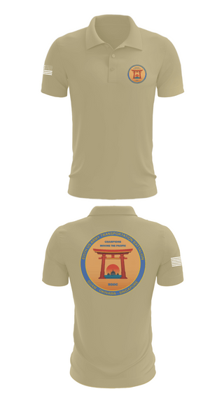 Short Sleeve Performance Polo, 835th Transportation BN, Army, Teamtime, Team time, sublimation, custom sports apparel, team uniforms, spirit wear, spiritwear, sports uniforms, custom shirts, team store, custom team store, fundraiser sports, apparel fundraiser