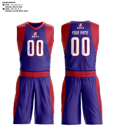 Eureka High School Basketball 16062115 Basketball Uniform - 41
