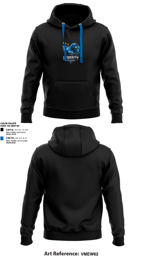 Hoodie, Liberty high school football, , Teamtime, Team time, sublimation, custom sports apparel, team uniforms, spirit wear, spiritwear, sports uniforms, custom shirts, team store, custom team store, fundraiser sports, apparel fundraiser
