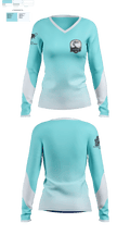 Fishing 82116236 Women's Long Sleeve V-neck Shirt - 1