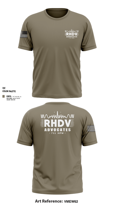 711 HPW/RHDV 93111099 Short Sleeve Performance Shirt - 3