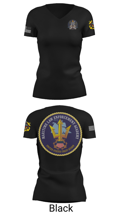MARITIME ENFORCEMENT SPECIALIST 64321934 Women's Short Sleeve V-neck Shirt - 38