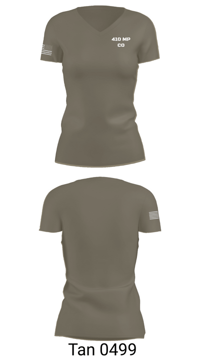 410 MP CO 24715211 Women's Short Sleeve V-neck Shirt - 68