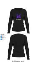 Mount Gilead High School Wrestling 55730415 Women's Long Sleeve V-neck Shirt -1 34