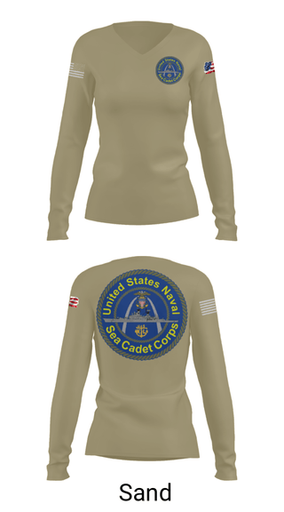 Women's Long Sleeve Vneck Shirt, Battleship misssouri, Navy, Teamtime, Team time, sublimation, custom sports apparel, team uniforms, spirit wear, spiritwear, sports uniforms, custom shirts, team store, custom team store, fundraiser sports, apparel fundraiser