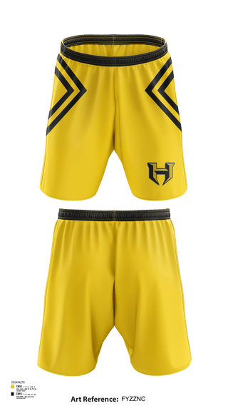 Athletic Shorts With Pockets, Hubbard Middle School Cheer, Cheer, Teamtime, Team time, sublimation, custom sports apparel, team uniforms, spirit wear, spiritwear, sports uniforms, custom shirts, team store, custom team store, fundraiser sports, apparel fundraiser