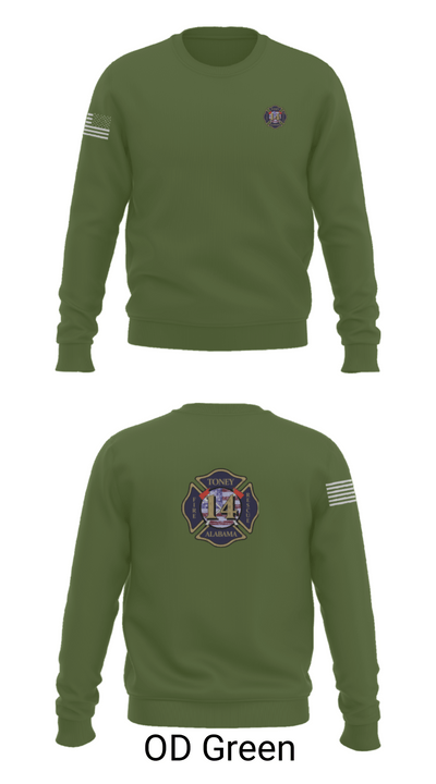 Tony Volunteer Fire Department 50569344 Crew Neck Sweatshirt - 45