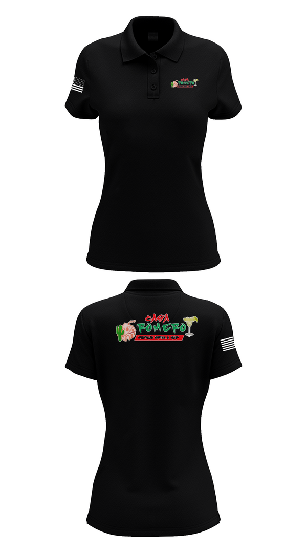 Womens Short Sleeve Performance Polo, Casa Romero mexican grill, , Teamtime, Team time, sublimation, custom sports apparel, team uniforms, spirit wear, spiritwear, sports uniforms, custom shirts, team store, custom team store, fundraiser sports, apparel fundraiser