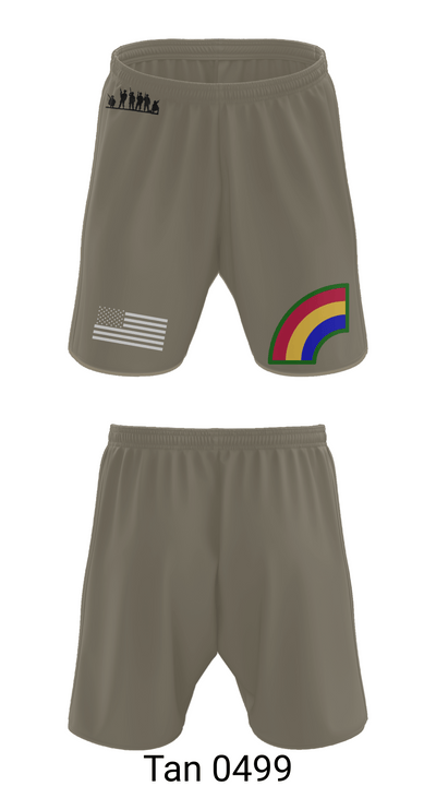 42ND Infantry Division 74550068 Athletic Shorts With Pockets - 69