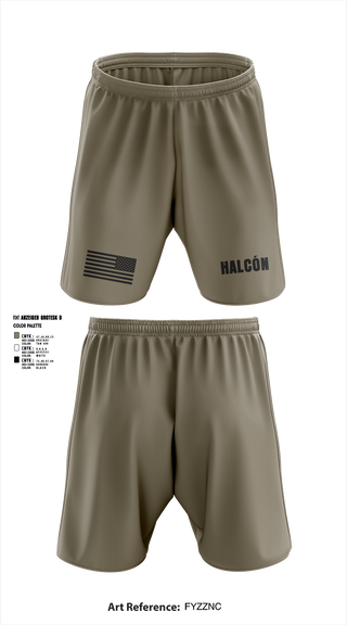 Athletic Shorts With Pockets, Halcón, , Teamtime, Team time, sublimation, custom sports apparel, team uniforms, spirit wear, spiritwear, sports uniforms, custom shirts, team store, custom team store, fundraiser sports, apparel fundraiser