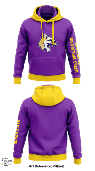 Hoodie, Oak Harbor High School Cheer, Cheer, Teamtime, Team time, sublimation, custom sports apparel, team uniforms, spirit wear, spiritwear, sports uniforms, custom shirts, team store, custom team store, fundraiser sports, apparel fundraiser