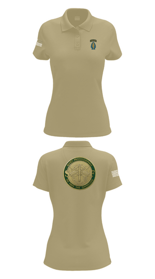 Women's Short Sleeve Performance Polo, Echo 20th SFG, National Guard, Teamtime, Team time, sublimation, custom sports apparel, team uniforms, spirit wear, spiritwear, sports uniforms, custom shirts, team store, custom team store, fundraiser sports, apparel fundraiser