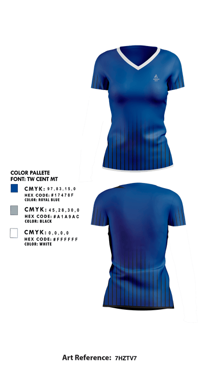 Arnold High School Golf 82080131 Women's Short Sleeve V-neck Shirt - 1