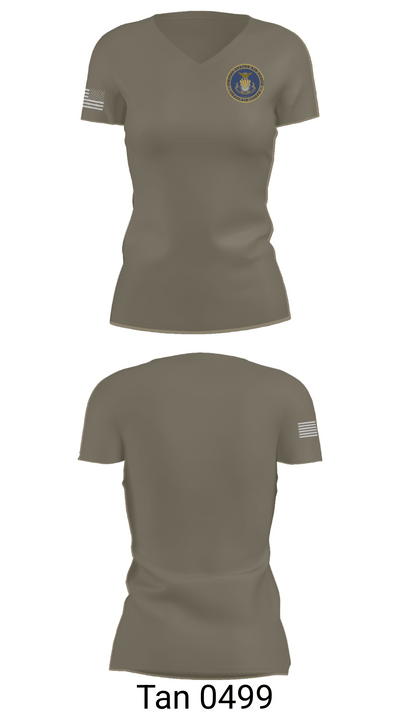 Air Force Chaplain 49250716 Women's Short Sleeve V-neck Shirt - 68