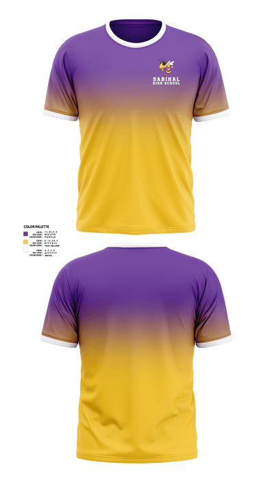 Sabinal High School Basketball 27202205 Short Sleeve Performance Shirt - 40