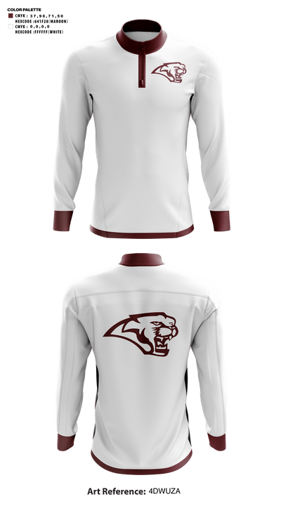 Central Noble Senior High School Basketball 3456773 Quarter Zip Jacket - 41