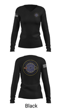 USS AMERICA LHA6 62231282 Women's Long Sleeve V-neck Shirt - 35