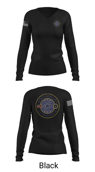 USS AMERICA LHA6 62231282 Women's Long Sleeve V-neck Shirt - 35