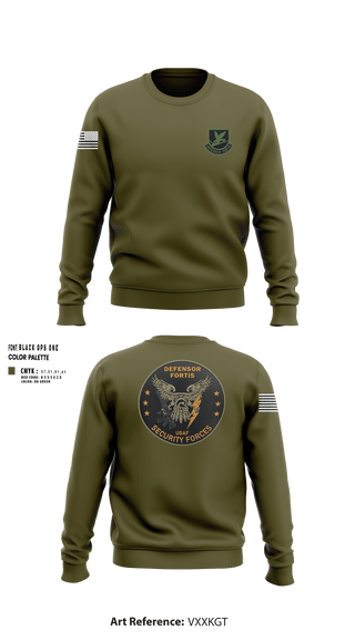 Crew Neck Sweatshirt, 314th Security Forces Squadron, Air Force, Teamtime, Team time, sublimation, custom sports apparel, team uniforms, spirit wear, spiritwear, sports uniforms, custom shirts, team store, custom team store, fundraiser sports, apparel fundraiser