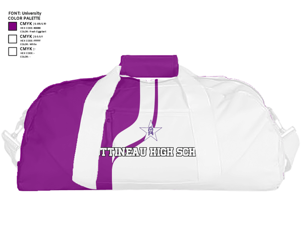 Duffle Bag, Bottineau High School, Spirit Store, Teamtime, Team time, sublimation, custom sports apparel, team uniforms, spirit wear, spiritwear, sports uniforms, custom shirts, team store, custom team store, fundraiser sports, apparel fundraiser