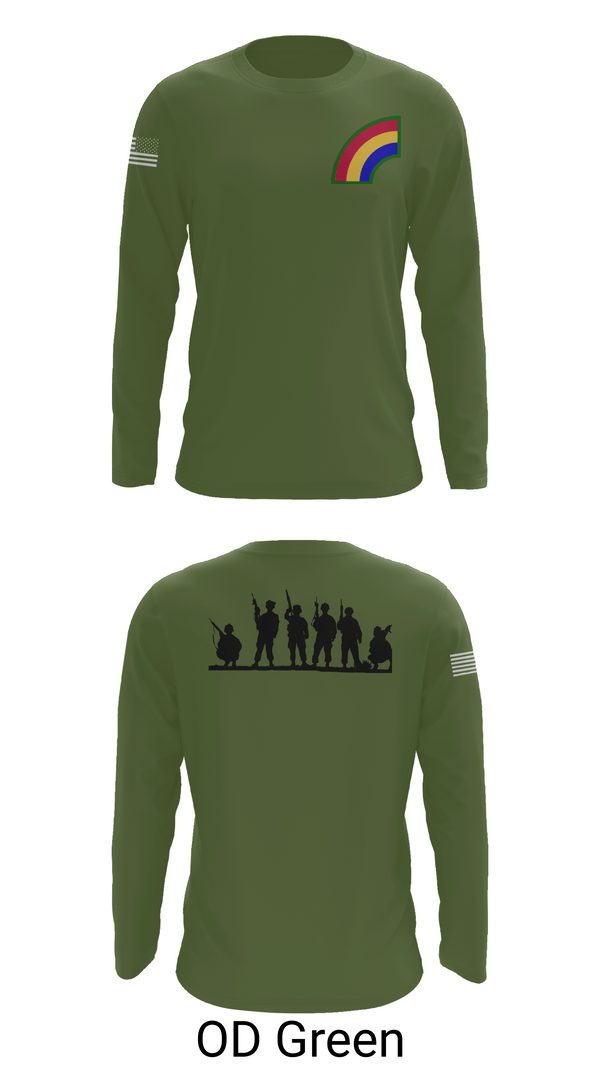 Long Sleeve Performance Shirt, 42ND Infantry Division, Army, Teamtime, Team time, sublimation, custom sports apparel, team uniforms, spirit wear, spiritwear, sports uniforms, custom shirts, team store, custom team store, fundraiser sports, apparel fundraiser