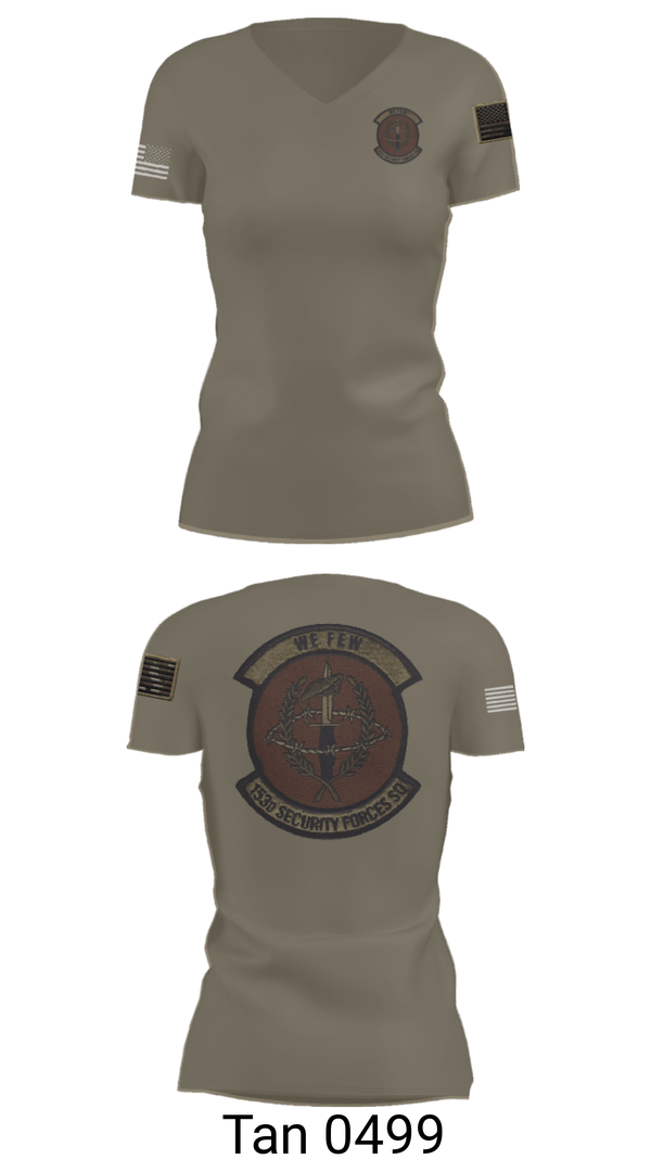 Women's Short Sleeve Vneck Shirt, 153 SFS, Air Force, Teamtime, Team time, sublimation, custom sports apparel, team uniforms, spirit wear, spiritwear, sports uniforms, custom shirts, team store, custom team store, fundraiser sports, apparel fundraiser