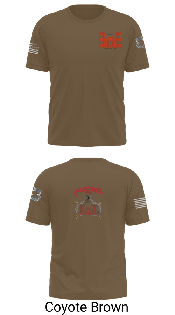 Short Sleeve Performance Shirt, 1138th SAPPER Company, Army, Teamtime, Team time, sublimation, custom sports apparel, team uniforms, spirit wear, spiritwear, sports uniforms, custom shirts, team store, custom team store, fundraiser sports, apparel fundraiser