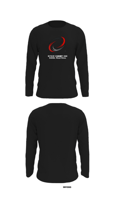 Detroit Community High School Volleyball 51929282 Long Sleeve Performance Shirt - 27