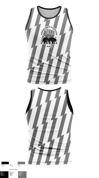 Tank Top, Athletic Black Excellence, Track & Field, Teamtime, Team time, sublimation, custom sports apparel, team uniforms, spirit wear, spiritwear, sports uniforms, custom shirts, team store, custom team store, fundraiser sports, apparel fundraiser