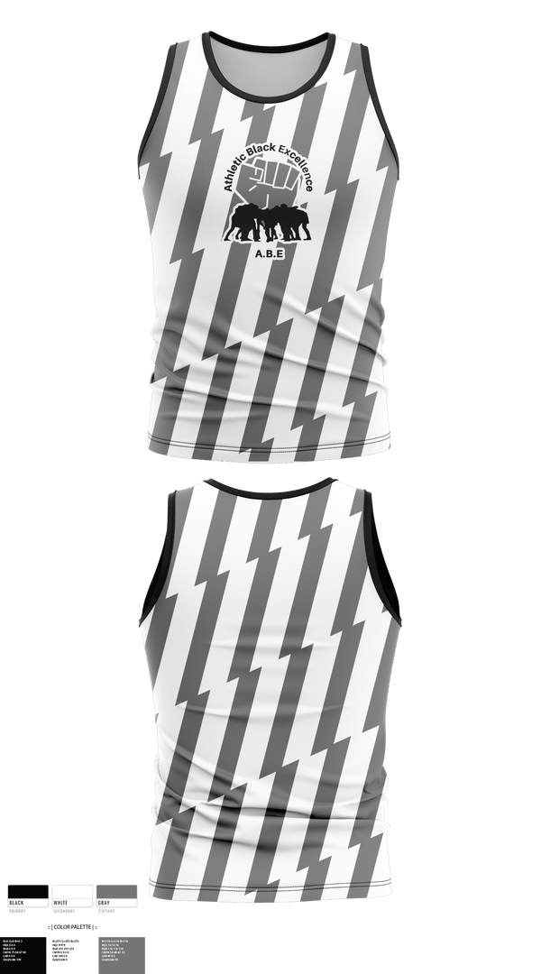 Tank Top, Athletic Black Excellence, Track & Field, Teamtime, Team time, sublimation, custom sports apparel, team uniforms, spirit wear, spiritwear, sports uniforms, custom shirts, team store, custom team store, fundraiser sports, apparel fundraiser
