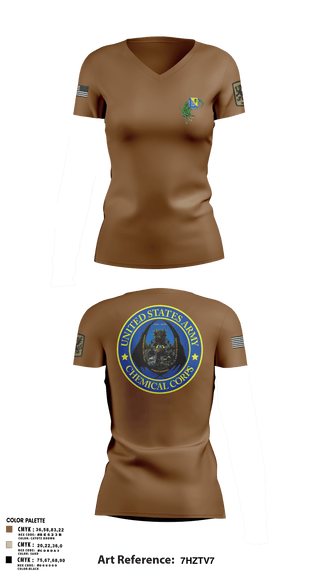 Womens Short Sleeve Vneck Shirt, 411TH411TH CBRN COMPANY, Army, Teamtime, Team time, sublimation, custom sports apparel, team uniforms, spirit wear, spiritwear, sports uniforms, custom shirts, team store, custom team store, fundraiser sports, apparel fundraiser