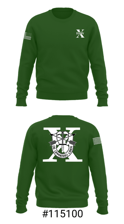 10th Special Forces HPW 55640979 Crew Neck Sweatshirt - 16