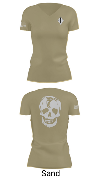 Womens Short Sleeve Vneck Shirt, 3/7 Kilo 3rd, Marines, Teamtime, Team time, sublimation, custom sports apparel, team uniforms, spirit wear, spiritwear, sports uniforms, custom shirts, team store, custom team store, fundraiser sports, apparel fundraiser