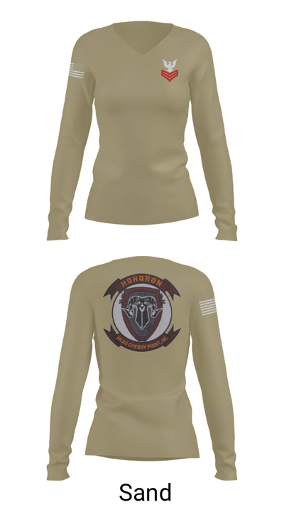 MCAS CHERRY POINT. H&HS Women's Long Sleeve V-neck Shirt - 47