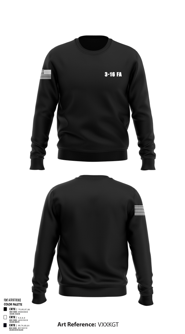 Crew Neck Sweatshirt, 3-16 FA, Army, Teamtime, Team time, sublimation, custom sports apparel, team uniforms, spirit wear, spiritwear, sports uniforms, custom shirts, team store, custom team store, fundraiser sports, apparel fundraiser