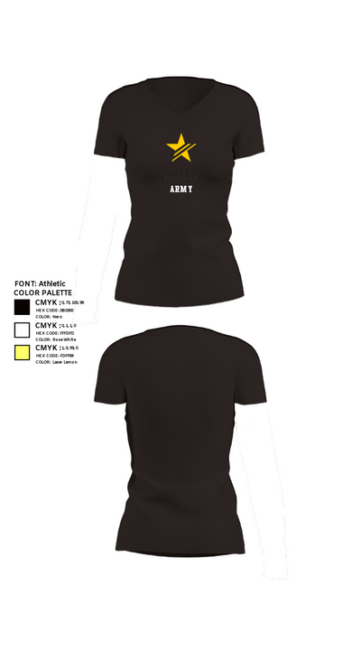 USAR RSO 23332633 Women's Short Sleeve V-neck Shirt - 23