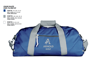Duffle Bag, Arnold High School Golf, Golf, Teamtime, Team time, sublimation, custom sports apparel, team uniforms, spirit wear, spiritwear, sports uniforms, custom shirts, team store, custom team store, fundraiser sports, apparel fundraiser