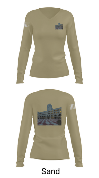 Womens Long Sleeve Vneck Shirt 1, Palmetto Battlion, Army, Teamtime, Team time, sublimation, custom sports apparel, team uniforms, spirit wear, spiritwear, sports uniforms, custom shirts, team store, custom team store, fundraiser sports, apparel fundraiser