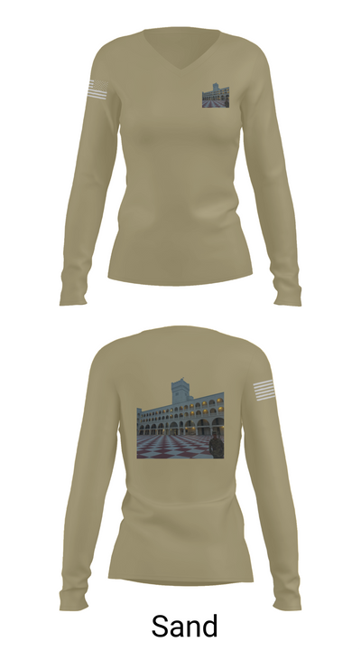 Palmetto Battlion 20426717 Women's Long Sleeve V-neck Shirt -1 97