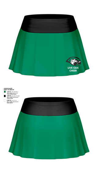 Skort, Live Oak Classical School Cheer, Cheer, Teamtime, Team time, sublimation, custom sports apparel, team uniforms, spirit wear, spiritwear, sports uniforms, custom shirts, team store, custom team store, fundraiser sports, apparel fundraiser