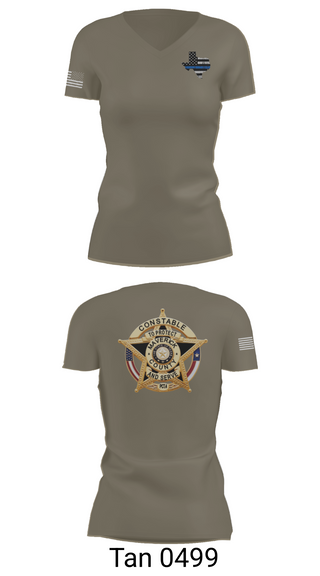 Womens Short Sleeve Vneck Shirt, Maverick County Constable PCT 4, , Teamtime, Team time, sublimation, custom sports apparel, team uniforms, spirit wear, spiritwear, sports uniforms, custom shirts, team store, custom team store, fundraiser sports, apparel fundraiser