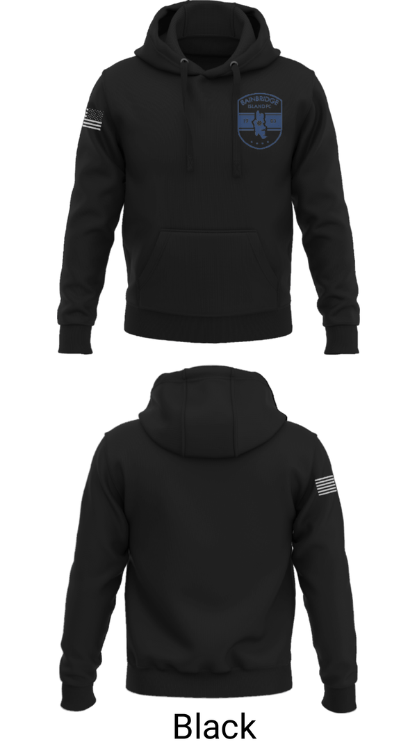 Hoodie, Bainbridge Island FC Soccer, Men's Soccer, Teamtime, Team time, sublimation, custom sports apparel, team uniforms, spirit wear, spiritwear, sports uniforms, custom shirts, team store, custom team store, fundraiser sports, apparel fundraiser