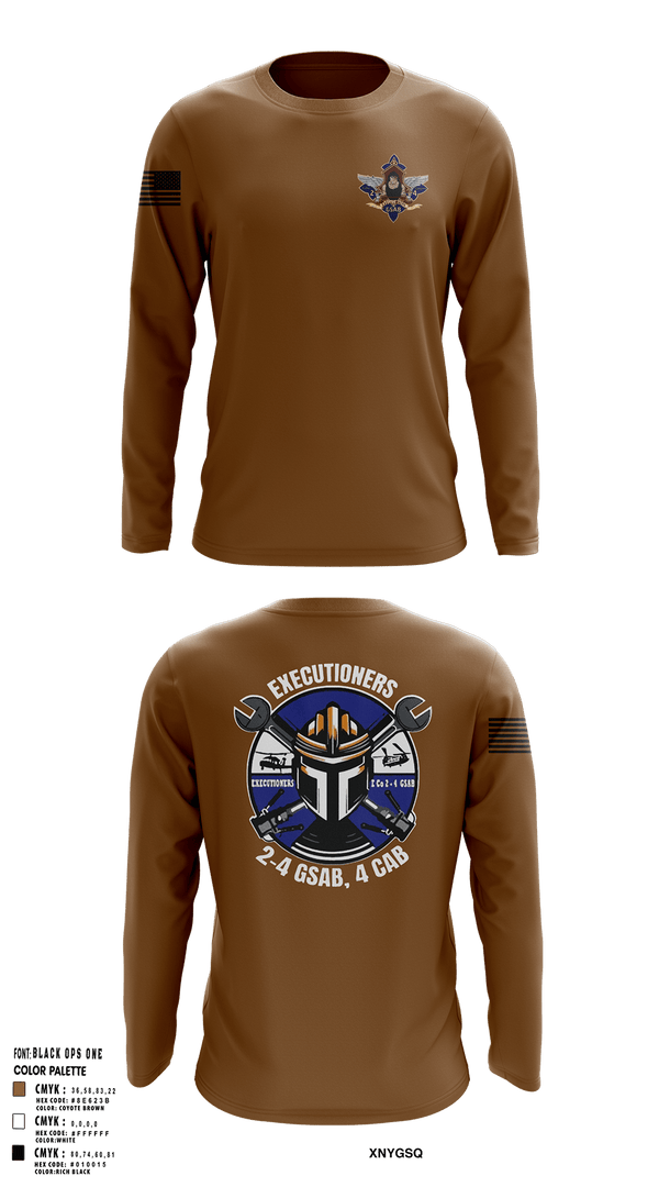 Long Sleeve Performance Shirt, E 2-4 GSAB, Army, Teamtime, Team time, sublimation, custom sports apparel, team uniforms, spirit wear, spiritwear, sports uniforms, custom shirts, team store, custom team store, fundraiser sports, apparel fundraiser