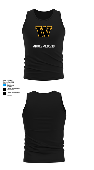 Tank Top, Winona Wildcats, Men's Basketball, Teamtime, Team time, sublimation, custom sports apparel, team uniforms, spirit wear, spiritwear, sports uniforms, custom shirts, team store, custom team store, fundraiser sports, apparel fundraiser