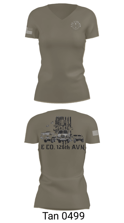 B Co. 1-126AVN 81837658 Women's Short Sleeve V-neck Shirt - 68