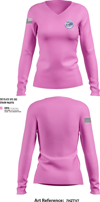 Womens Long Sleeve Vneck Shirt, POLARS, Air Force, Teamtime, Team time, sublimation, custom sports apparel, team uniforms, spirit wear, spiritwear, sports uniforms, custom shirts, team store, custom team store, fundraiser sports, apparel fundraiser