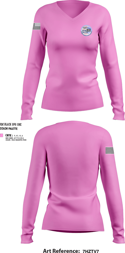 POLARS 40984868 Women's Long Sleeve V-neck Shirt - 103