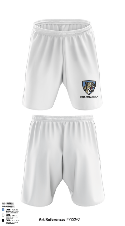West Jordan High School Golf 27637623 Athletic Shorts With Pockets - 3