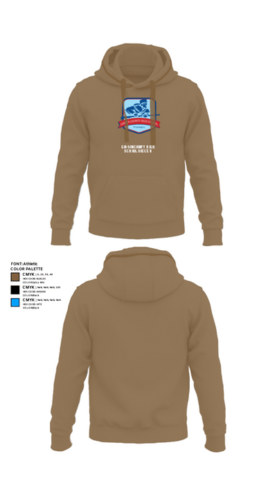 Gibson County High School Soccer 62216524 Hoodie - 4